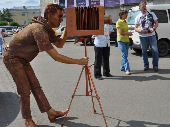 Живые статуи "Фотограф"